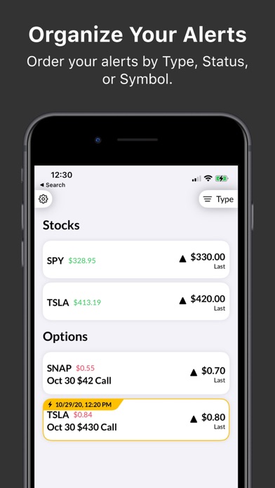 Strike: Stock Market Alerts Screenshot