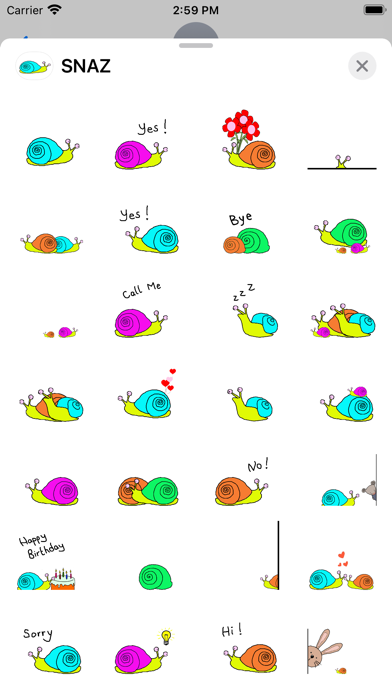 SNAZ Sticker Pack Screenshot
