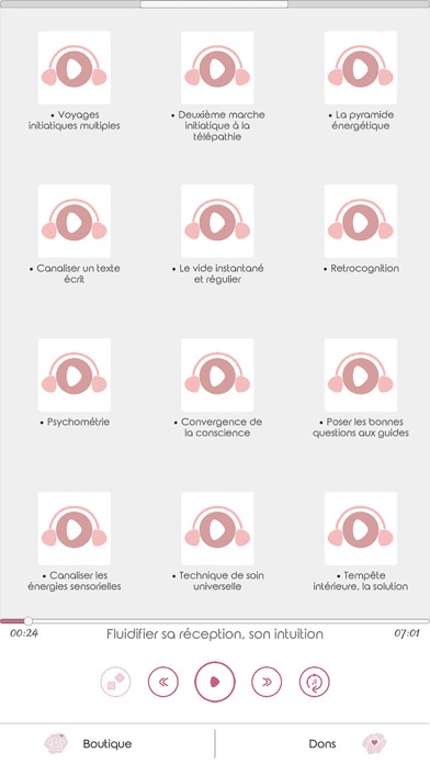 Entraînement Audio Lulumineuse Screenshot