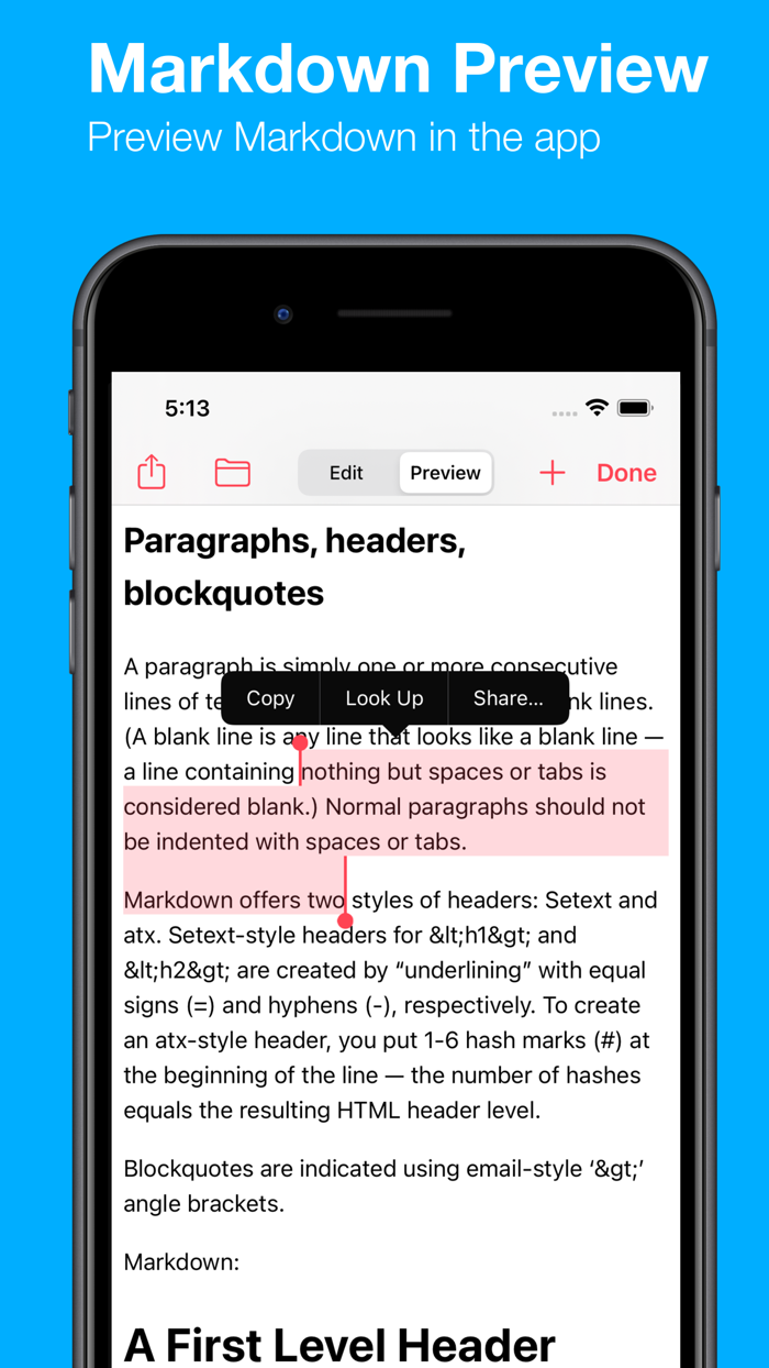 Markdown Text Editor