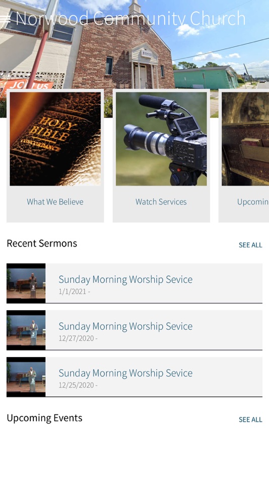 #1. Norwood Community Church (iOS) بواسطة: Finalweb Corporation