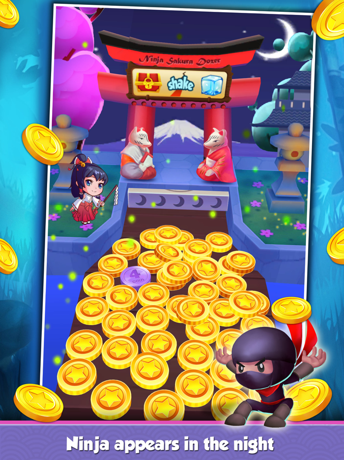 Coin Mania Ninja Sakura Dozer