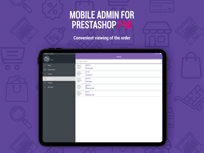 PrestaShop Mobile Admin PRO