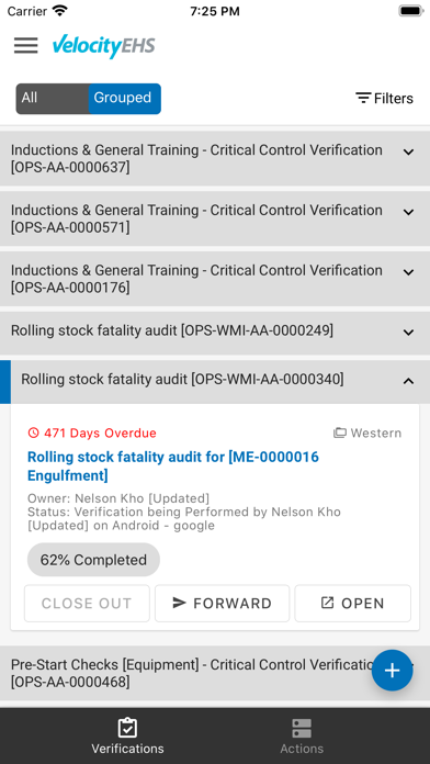 Risk Management Screenshot