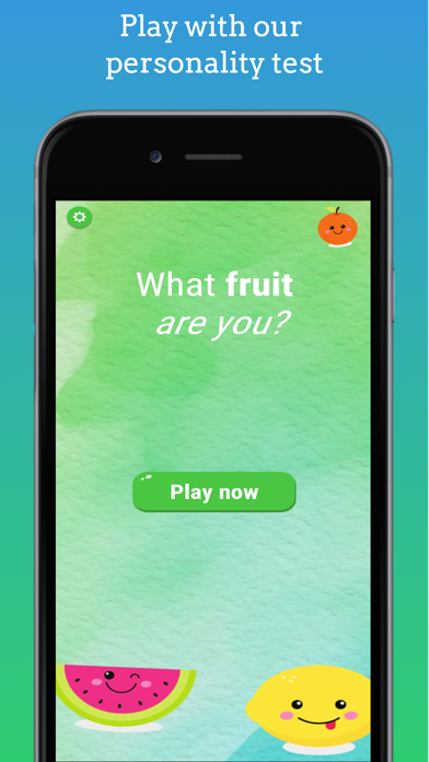 What fruit are you? Screenshot