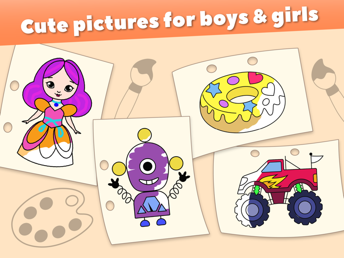 Coloring  drawing for kids 2