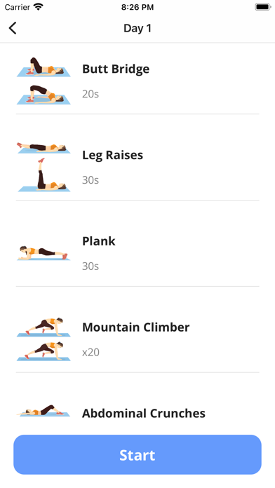 30 Day Workout Fitness at Home Screenshot