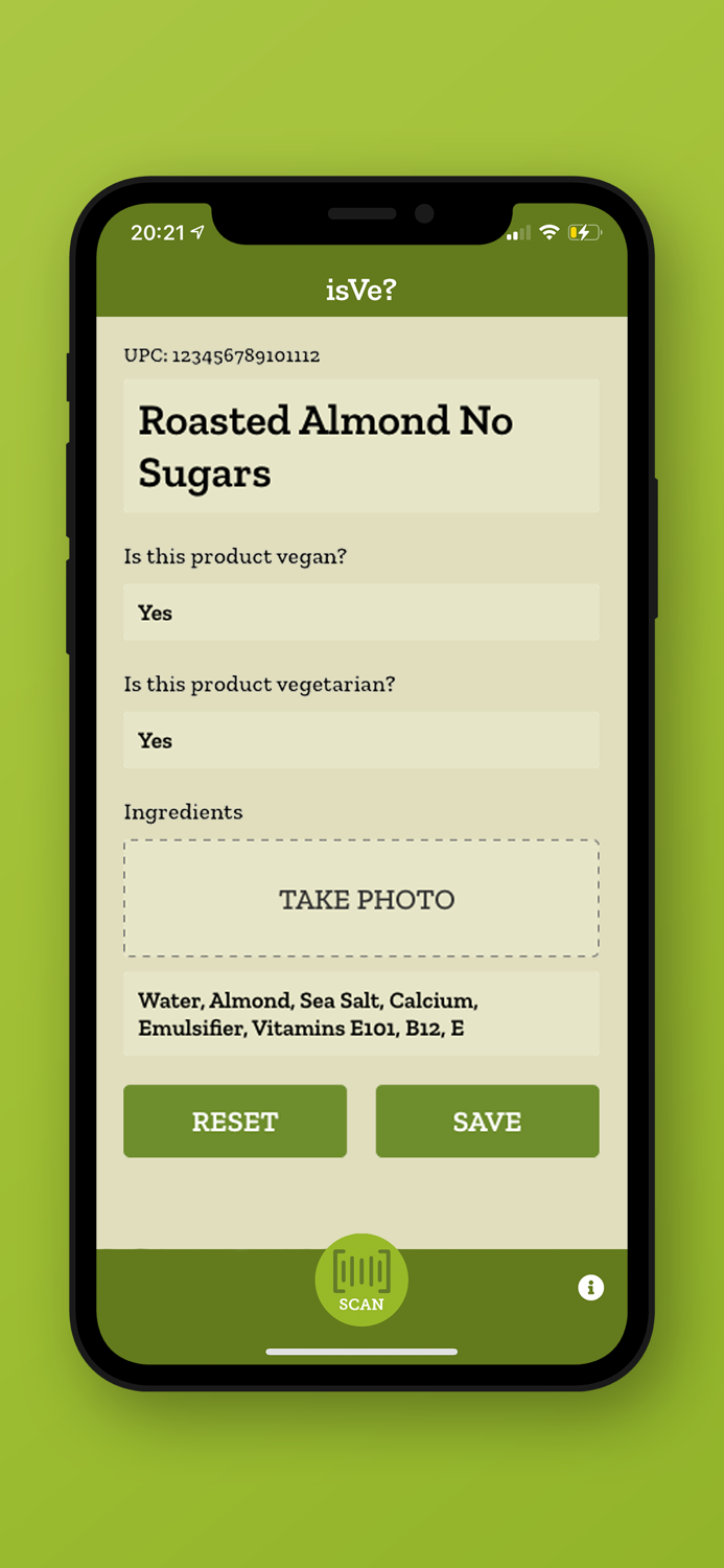 isVe - Product Scanner