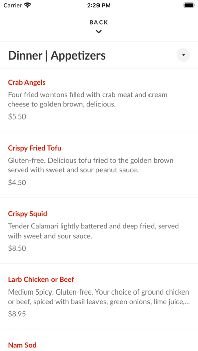 Thai Cafe Screenshot 3 - AppWisp.com Thai Cafe Screenshot 3 - AppWisp.com