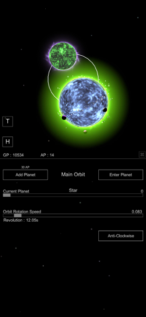 Zrzut ekranu planety piaskownicy