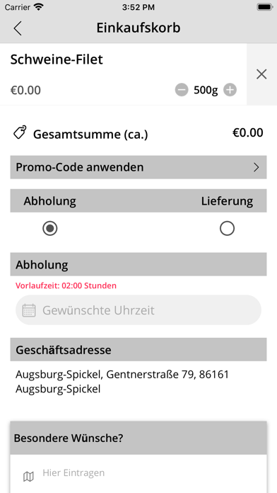 Metzgerei Happacher Screenshot