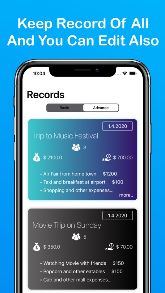#4. Bills Splitter Widget - budget (iOS) By: Amit Verma