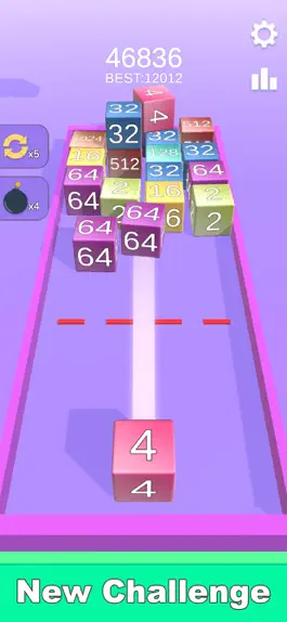 Game screenshot Merge2048 - shooting block 3D hack