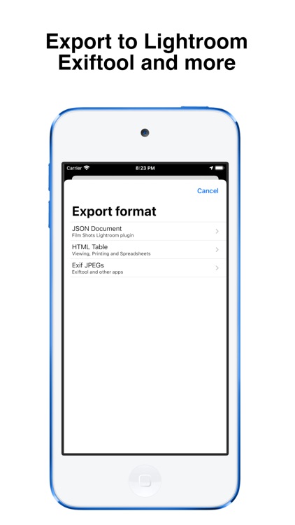 Film Shots - Analog Photo Exif