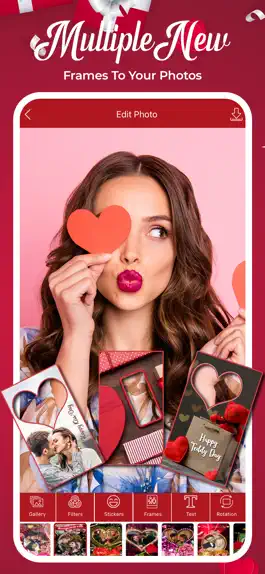 Game screenshot Valentines Day Card & Frames mod apk