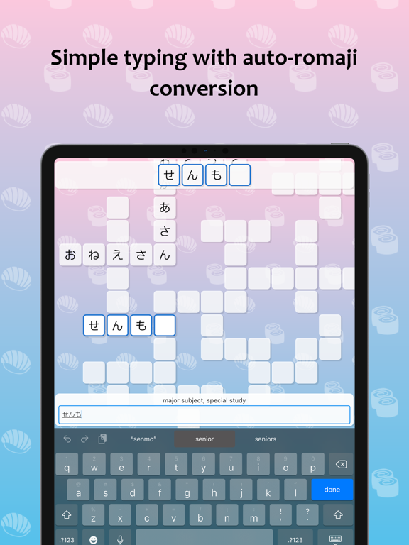 J-crosswords iPad screenshot 8 - Education app