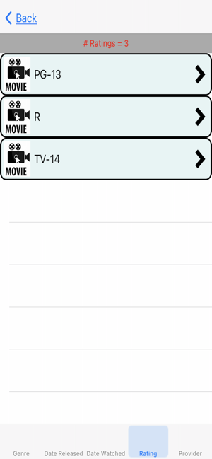 ‎Movies I Have Watched Screenshot