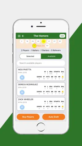 Game screenshot Baseball Draft 2 Teams apk