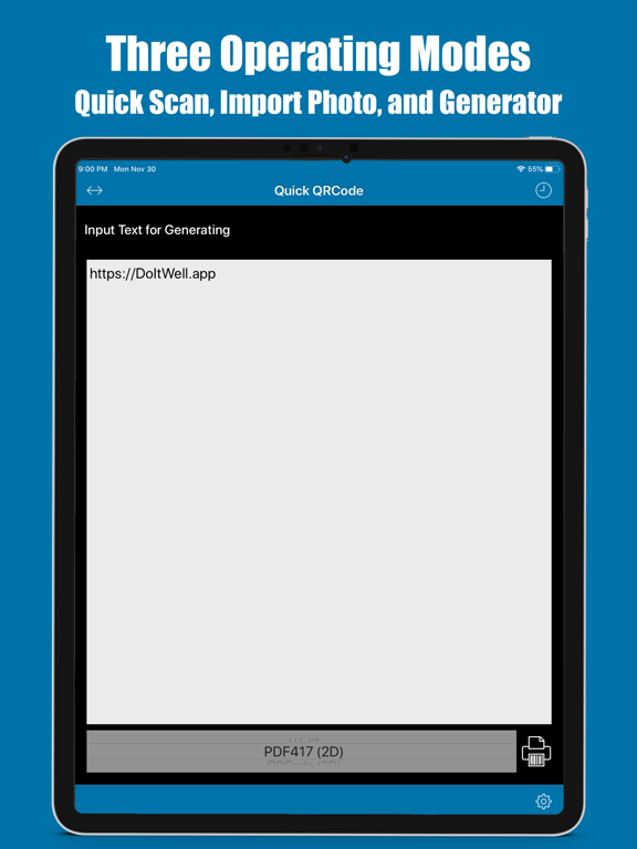 Quick QRCode Reader iPad screenshot 4 - Utilities app