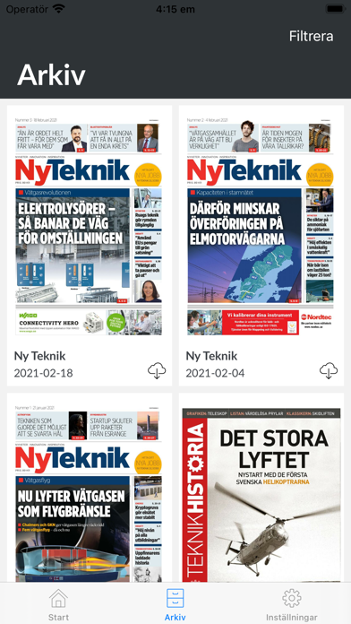 Ny Teknik e-tidning Screenshot
