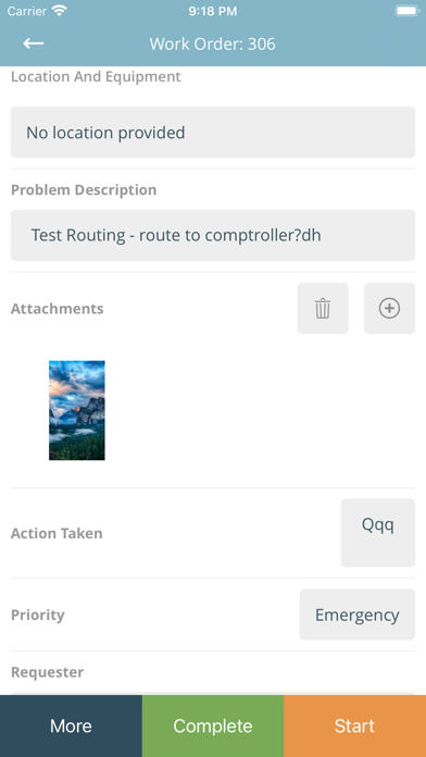 SchoolDude WorkCenter Screenshot