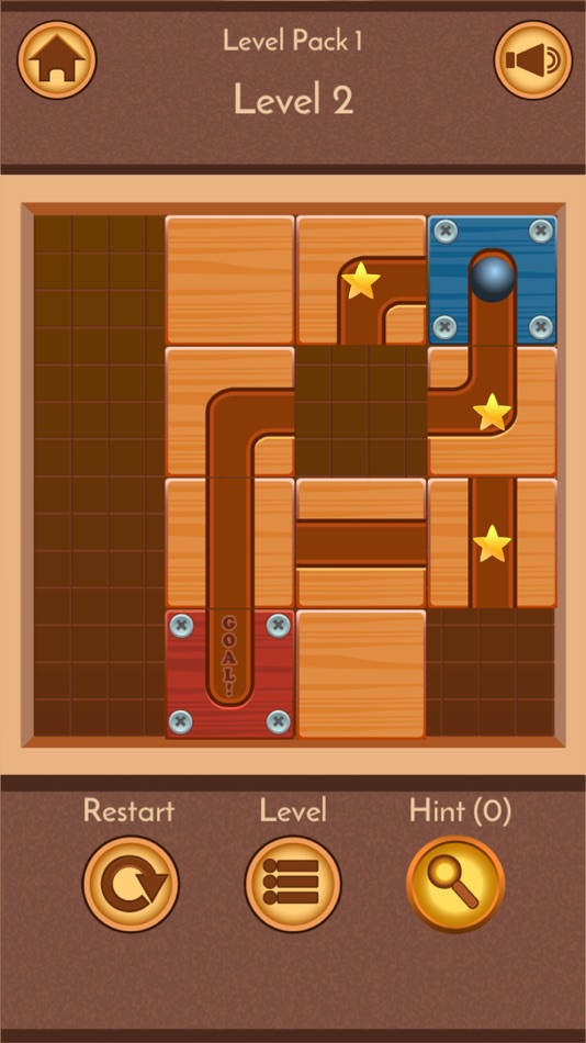 #3. Save The Ball, Wooden Maze (iOS) 게시자: AH GAME STUDIO