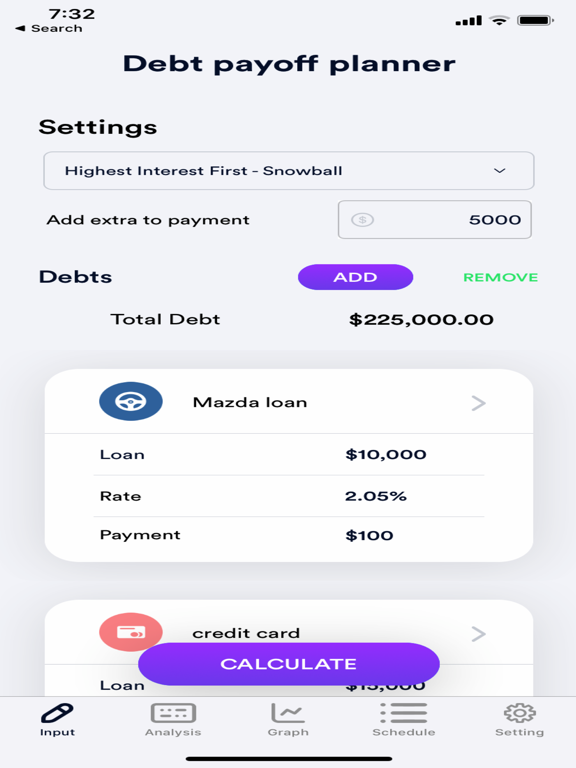 Screenshot #4 pour Debt Payoff Plan Calculator
