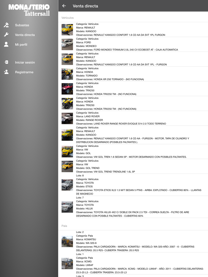 Monasterio Tattersall Activos