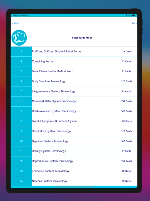 Screenshot #4 pour Medical Terminology by Branch