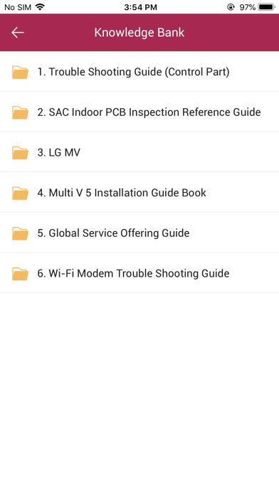 LG HVAC Service Screenshot