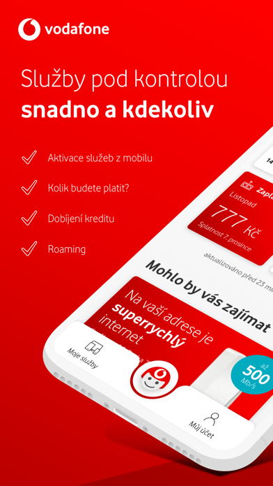 Můj Vodafone Screenshot