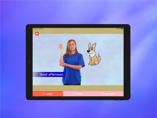 Sign Me A Sentence iPad screenshot 4 - Education app