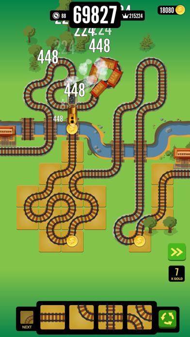 Gold Train FRVR - Railway Maze Screenshot