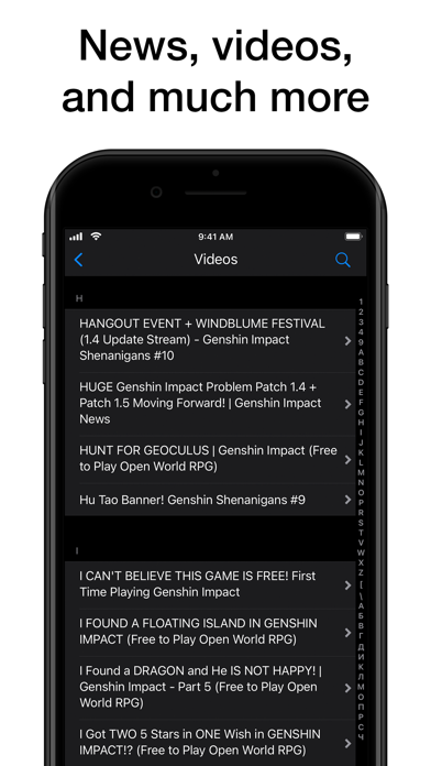 Pocket Wiki for Genshin Impact Screenshot