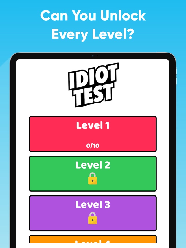 The Idiot Test