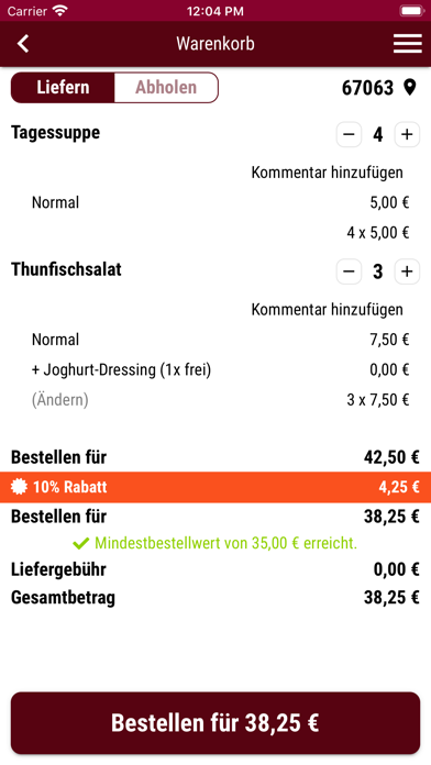 Screenshot #3 pour Alis Bistrorante Mannheim