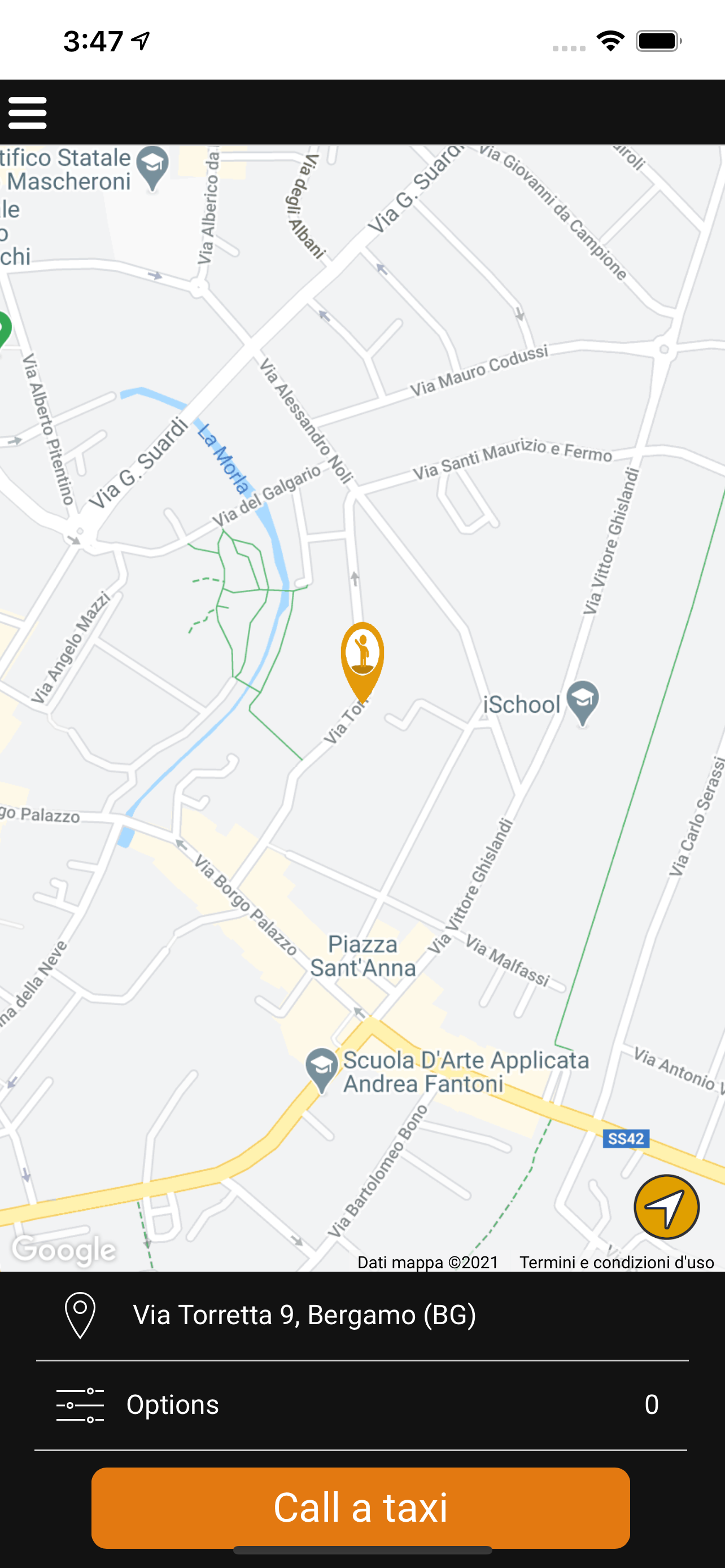 App Taxi Bergamo