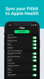 fitiv sync for fitbit activity iphone screenshot 1