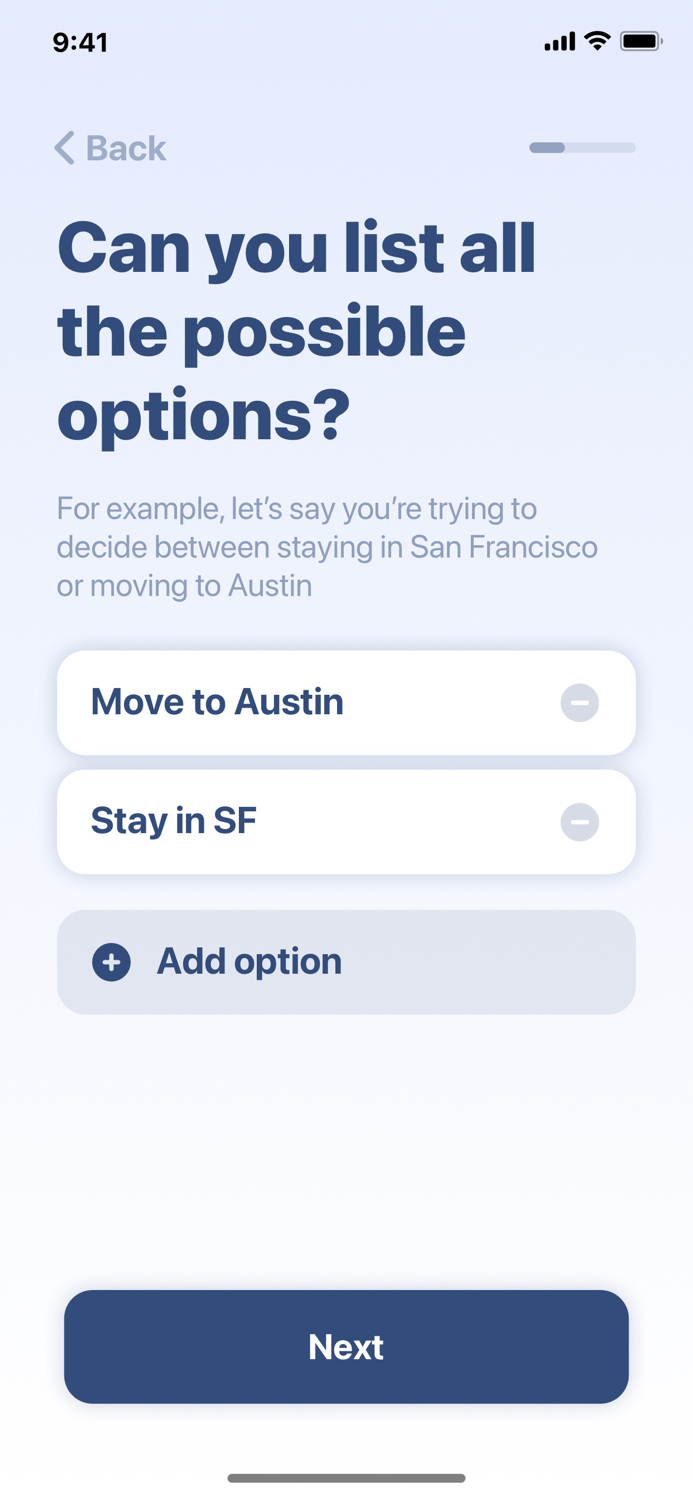 Path - Help Me Decide