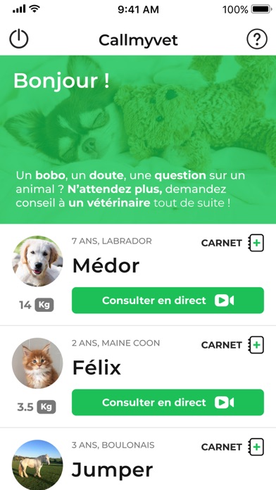 Screenshot #2 pour Callmyvet, vétérinaires 24h/24