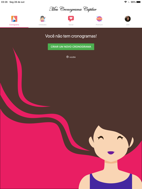 Meu Cronograma Capilar iPad screenshot 5 - Lifestyle app