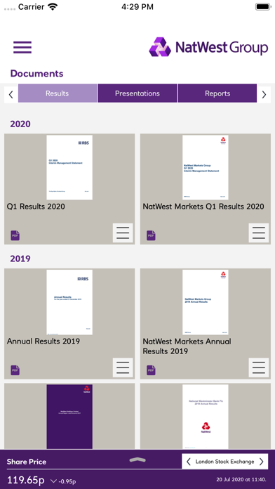 Screenshot #3 pour NatWest Investor Relations app