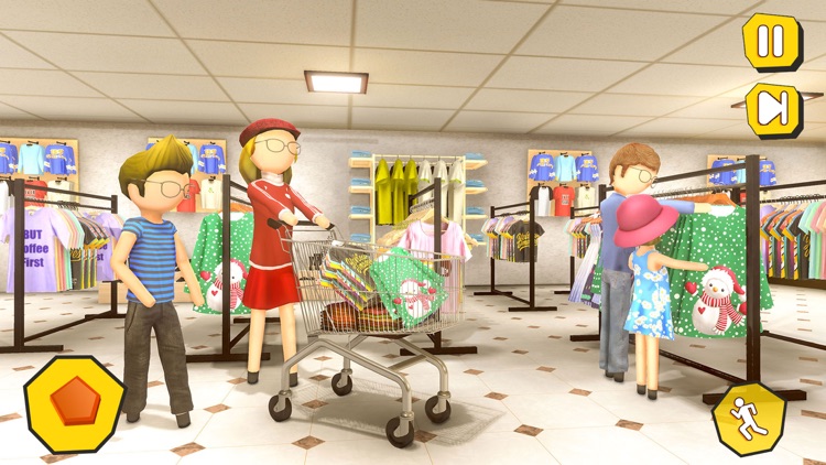 Shopping Mall- Stickman Family