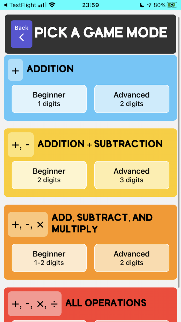 Math Express - A Test of Skill