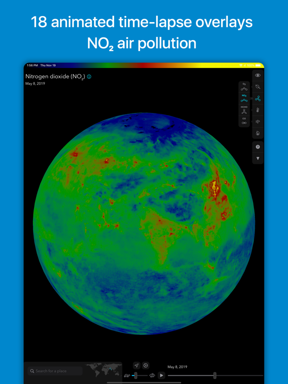 Orbiter - Earth Visualizer iPad screenshot 8 - Travel app