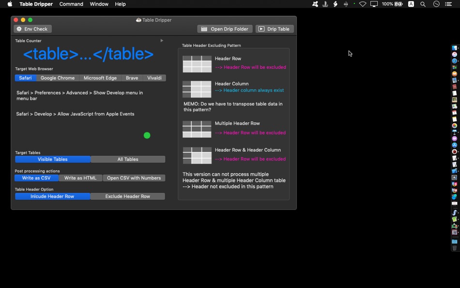 #5. Table Dripper (macOS) 来自: Takaaki Naganoya