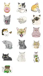 all meow loving - cat stickers iphone screenshot 1