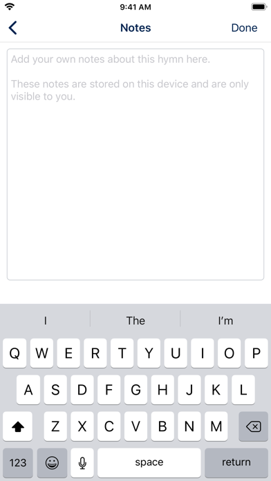 The United Methodist Hymnal Screenshot