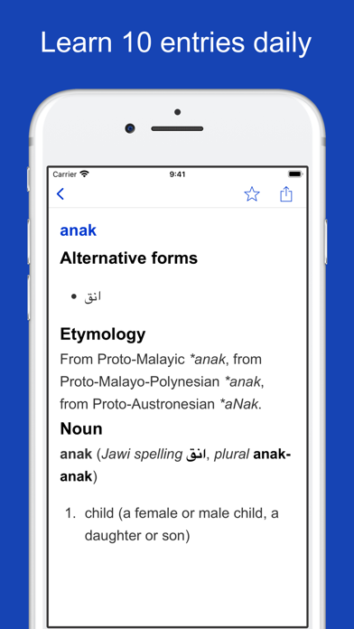 Malay Origin Dictionary screenshot1