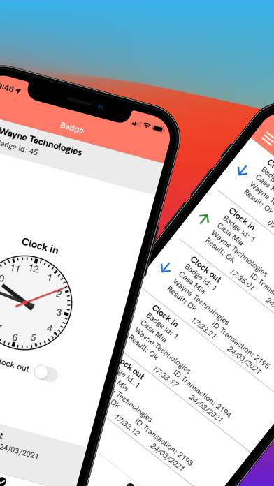 BadgeMe: time tracking service Screenshot